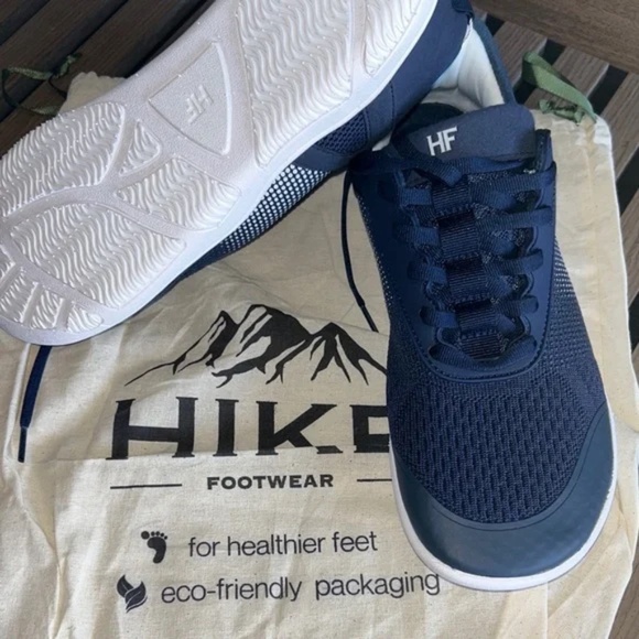 New Hike Stride Navy Blue New collection Lace up Ergonomic EU 39 W8/8.5 - Picture 1 of 8